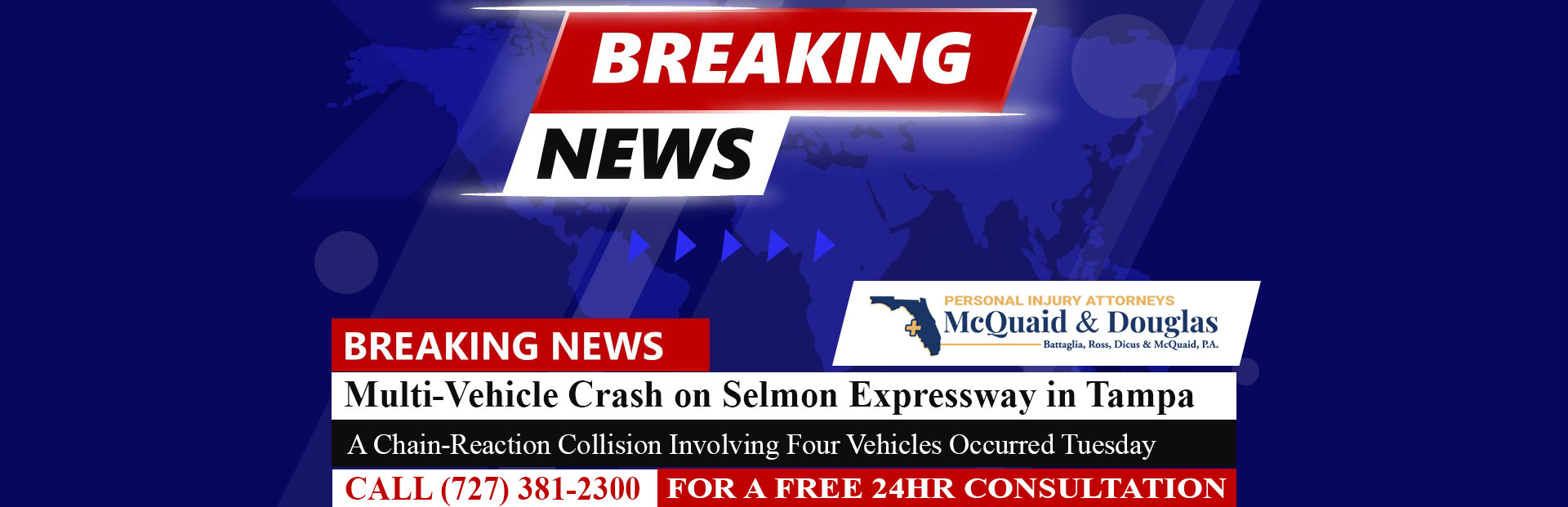 [06-19-24] Multi-Vehicle Crash on Selmon Expressway in Tampa Caused by Medical Emergency